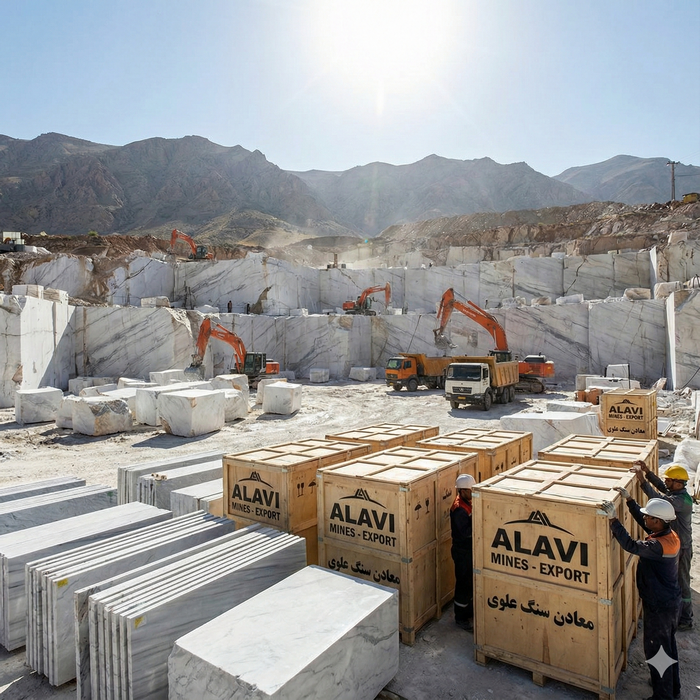 معادن سنگ مرمر علوی